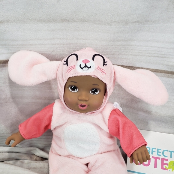 Jakks Pacific Pink Easter Bunny Baby Doll Dark Skin With Tag 9 Inch 2019 - Picture 2 of 8